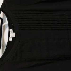 NWT Black Short-Sleeved Blouse